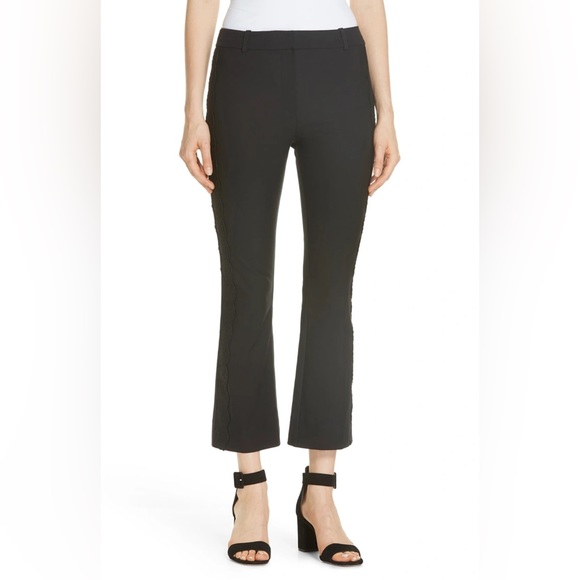 10 Crosby Derek Lam Embrodiery Detail Pants Womens Size 8 NWT - Picture 2 of 7